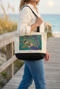 Closer Flight Fiesta tote lifestyle image without the model’s face