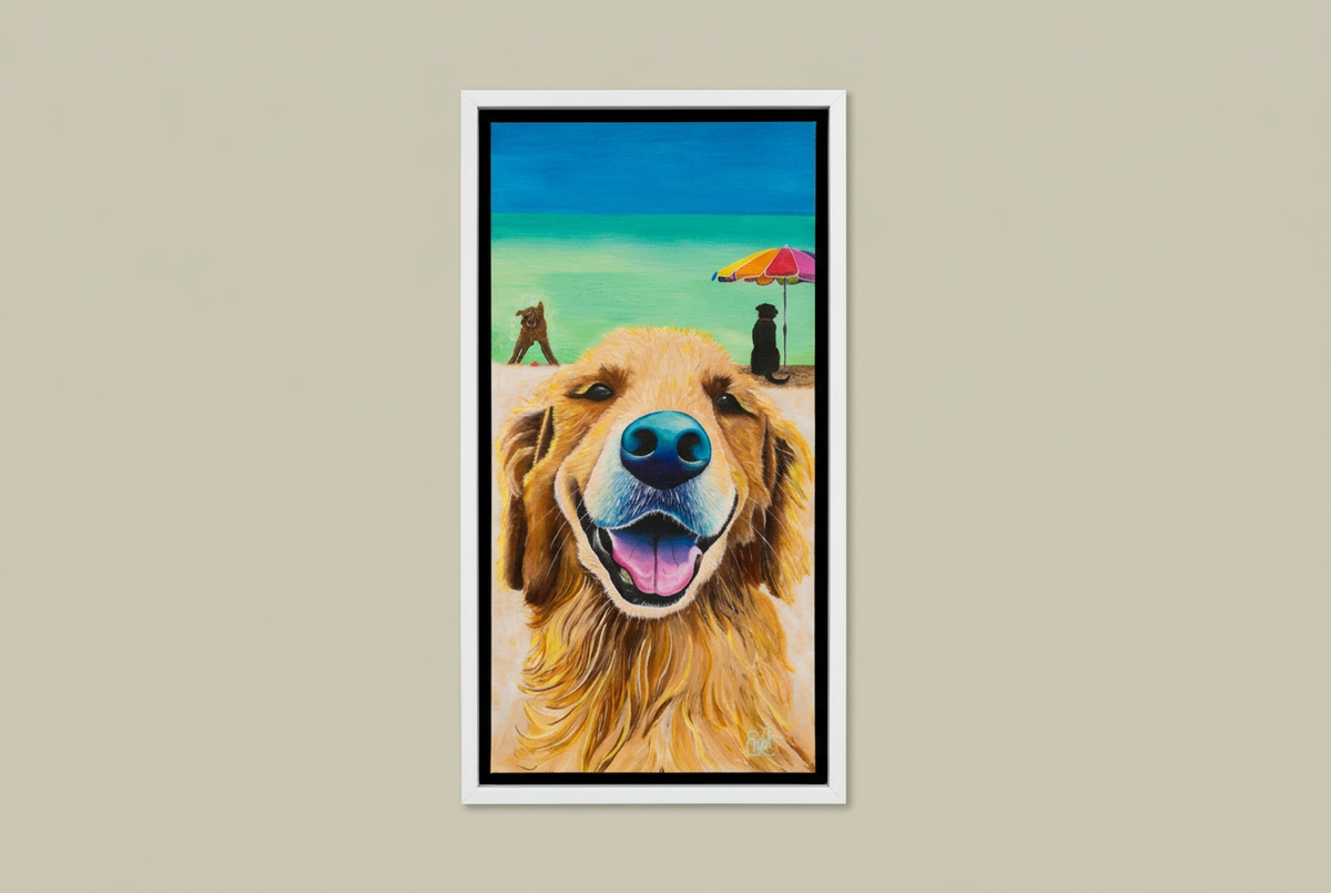 Dog Beach framed print