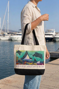Eagle Ray tote with artwork scaled to the original product reference