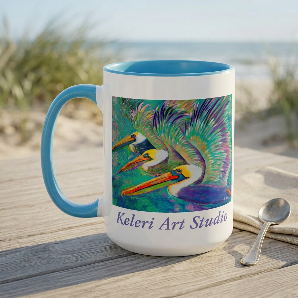 Flight Fiesta lifestyle photo with revised mug lettering