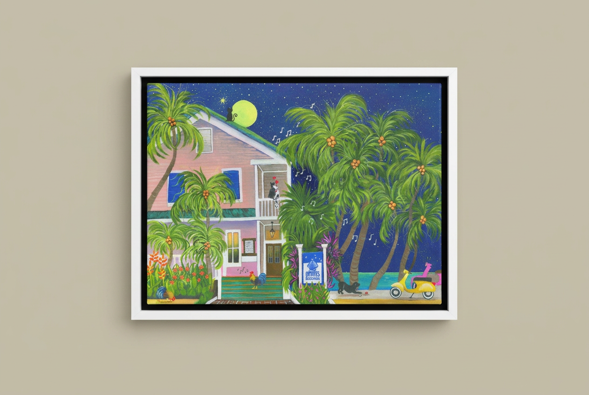 Louie's Backyard framed print