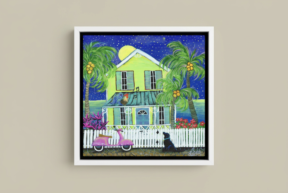 Old Town Greenery framed print