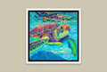 Vivid Voyager framed print